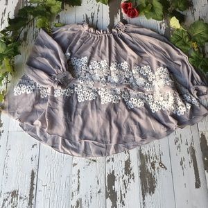 Beautiful peasant off the shoulder top